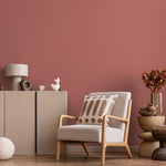 Spiced Coral Wallpaper / Solid Color / A Minimalist Design in a Warm Terracotta Clay Hue - E208