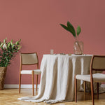 Spiced Coral Wallpaper / Solid Color / A Minimalist Design in a Warm Terracotta Clay Hue - E208