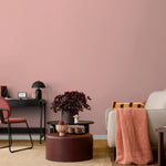 Peach Blush Wallpaper / Solid Color / A Minimalist Design in Soft Apricot and Light Coral - E212