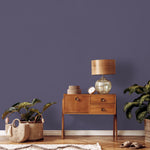 Smokey Violet Wallpaper / Solid Color / A Minimalist and Moody Accent in a Deep Greyish Purple Hue - E220