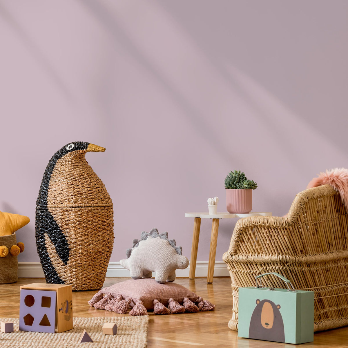 Misty Rose Wallpaper / Solid Color / A Simple Minimalist Design in Mauve Pink - E223