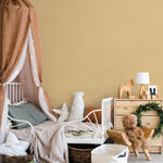Soft Citrus Wallpaper / Solid Color With a Minimalist Solid Hue in Muted Ochre Yellow - E204