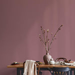 Clay Blossom Wallpaper / Solid Color / Minimalist Accent Wall in Dusty Mauve and Muted Pink - E207