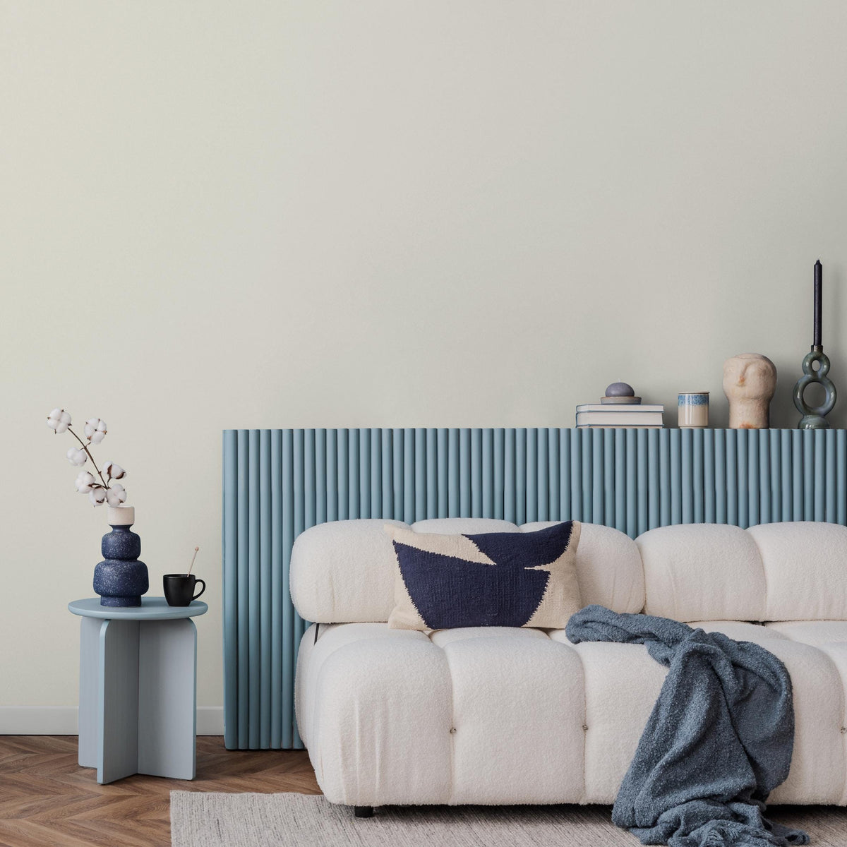 Light Canvas Wallpaper / Solid Color With a Minimalist Textured Finish in a Warm Creamy White - E235