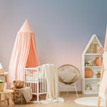 Ombre Wallpaper with a Sunset Gradient in Blue, Lavender, and Pink - E244