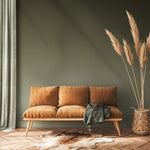 Solid Color Wallpaper in Earthy Sage Green - E266