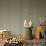 Solid Color Wallpaper in Earthy Sage Green - E266