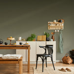 Solid Color Wallpaper in Earthy Sage Green - E266