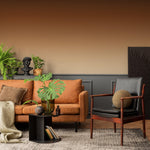 Ombre Wallpaper with a Fading Gradient Effect in Brown and Beige - E270