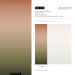 Ombre Wallpaper with a Soft Gradient in Terracotta, Beige, and Green - E273