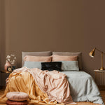 Aged Walnut Wallpaper / Solid Color, a Modern Rustic Wall Mural in a Deep Earthy Brown - E144