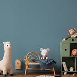 Blue Sage Wallpaper / Solid Color, Modern Minimalist Wall Mural in a Muted Dusty Blue Hue - E169