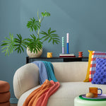 Blue Sage Wallpaper / Solid Color, Modern Minimalist Wall Mural in a Muted Dusty Blue Hue - E169