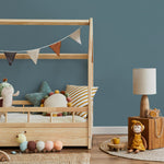 Blue Sage Wallpaper / Solid Color, Modern Minimalist Wall Mural in a Muted Dusty Blue Hue - E169