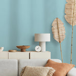 Blue Breeze Wallpaper / Solid Color / Mid-Century Modern Accent in Light Teal Blue - E177