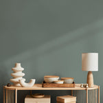 Sage Stone Wallpaper / Solid Color - Modern Minimalist Accent Wall in Muted Sage Green - E190