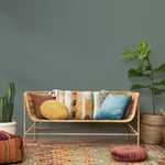 Sage Stone Wallpaper / Solid Color - Modern Minimalist Accent Wall in Muted Sage Green - E190