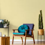 Vanilla Cream Wallpaper / Solid Color / Minimalist Modern Peel and Stick in Soft Pastel Yellow - E201