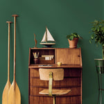 Greenwood Wallpaper / Solid Color / Available in a Deep Forest Green - E195