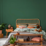 Greenwood Wallpaper / Solid Color / Available in a Deep Forest Green - E195