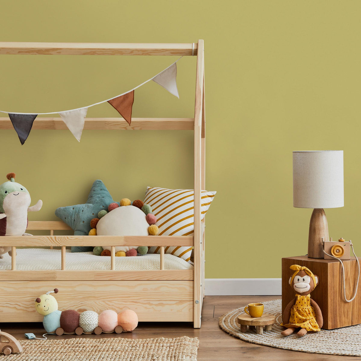 Golden Flax Wallpaper / Solid Color / Available in Warm Yellow and Pale Gold - E202