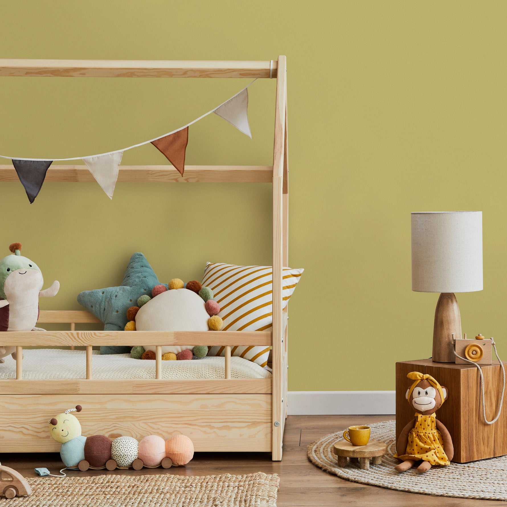 Golden Flax Wallpaper / Solid Color / Available in Warm Yellow and Pale Gold - E202