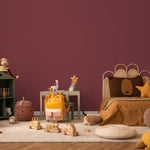 Deep Garnet Wallpaper / Solid Color / A Rich Moody Hue in Burgundy and Wine Red - E154