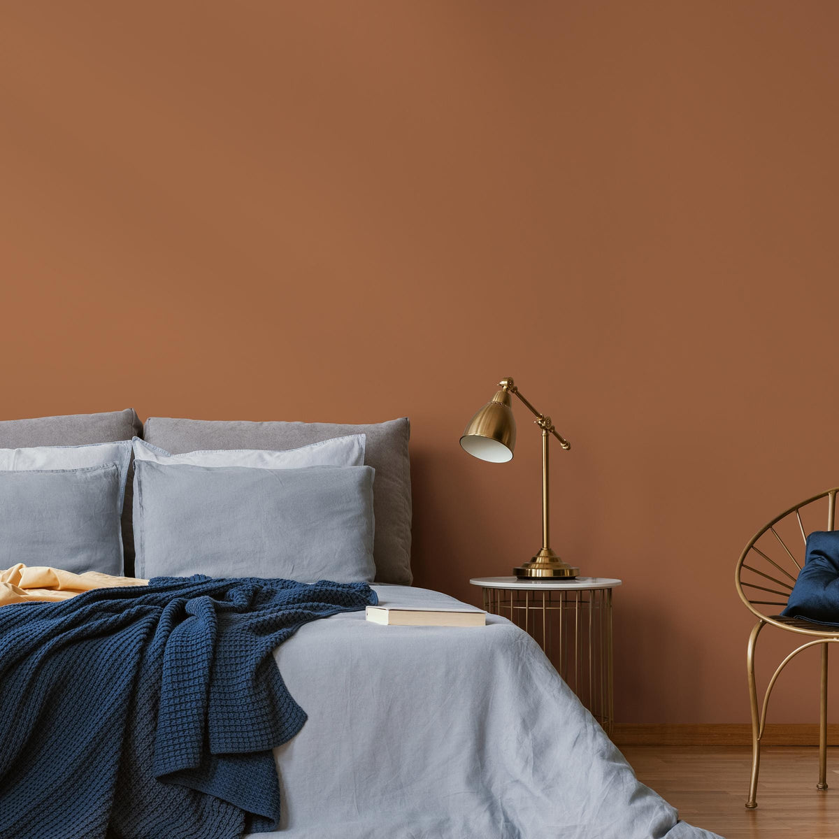Brown Sugar Wallpaper / Solid Color / Available in a Warm Terracotta Brown - E147