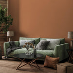 Brown Sugar Wallpaper / Solid Color / Available in a Warm Terracotta Brown - E147