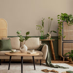 Dark Vanilla Wallpaper / Solid Color / A Minimalist Design in a Warm Beige Tone - E182