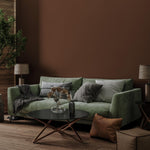 Roasted Chestnut Wallpaper / Solid Color / Minimalist Style in a Deep Earthy Brown - E146