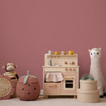 Desert Rosewood Wallpaper / Solid Color in a Warm Terracotta Pink - E162