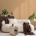 Apricot Dune Wallpaper, Solid Color Peel and Stick in Warm Beige and Terracotta for a Modern Boho Accent Wall - E198