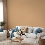 Apricot Dune Wallpaper, Solid Color Peel and Stick in Warm Beige and Terracotta for a Modern Boho Accent Wall - E198