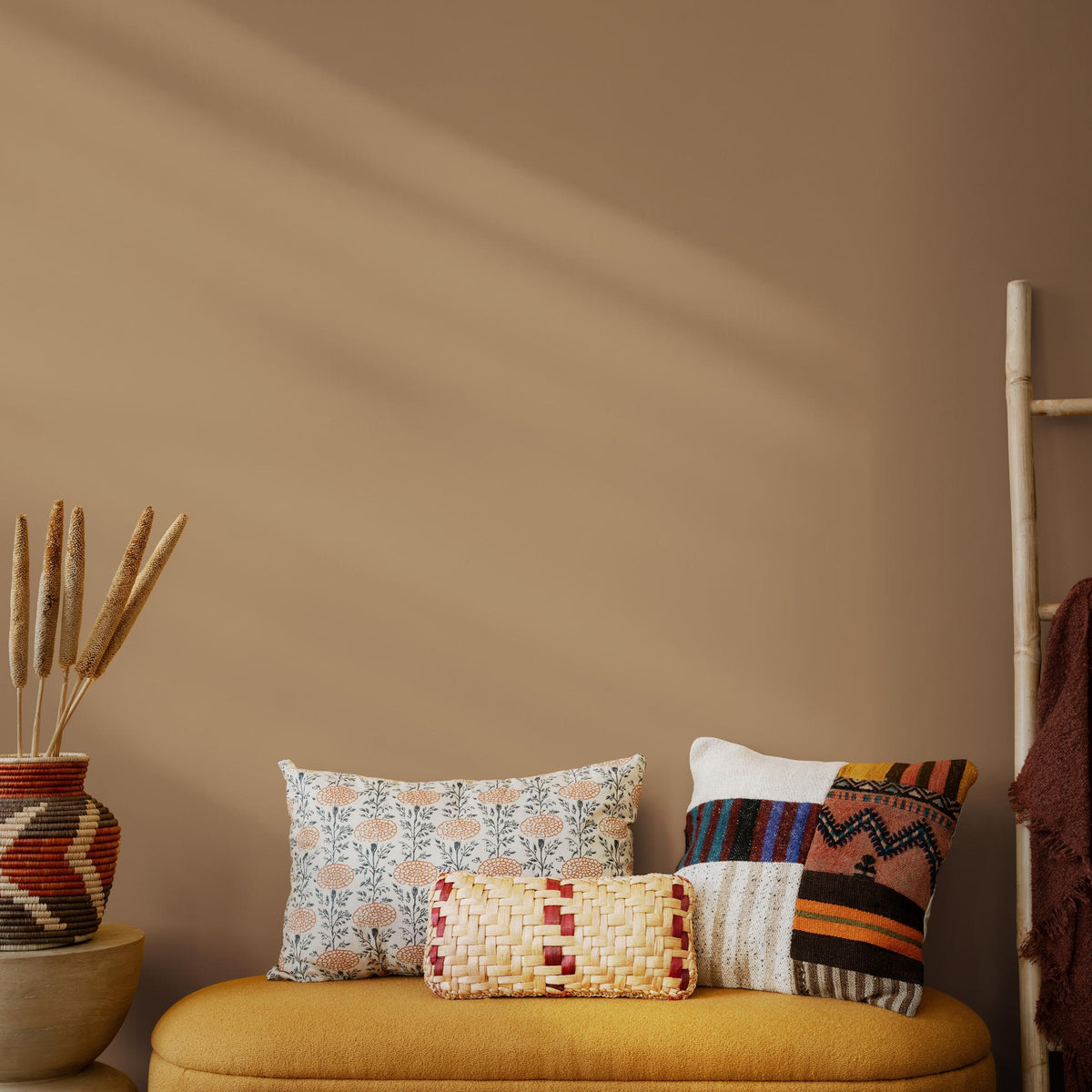 Caramel Earth Wallpaper / Solid Color / Available in Warm Tan, Earthy Brown, and Neutral Taupe - E185