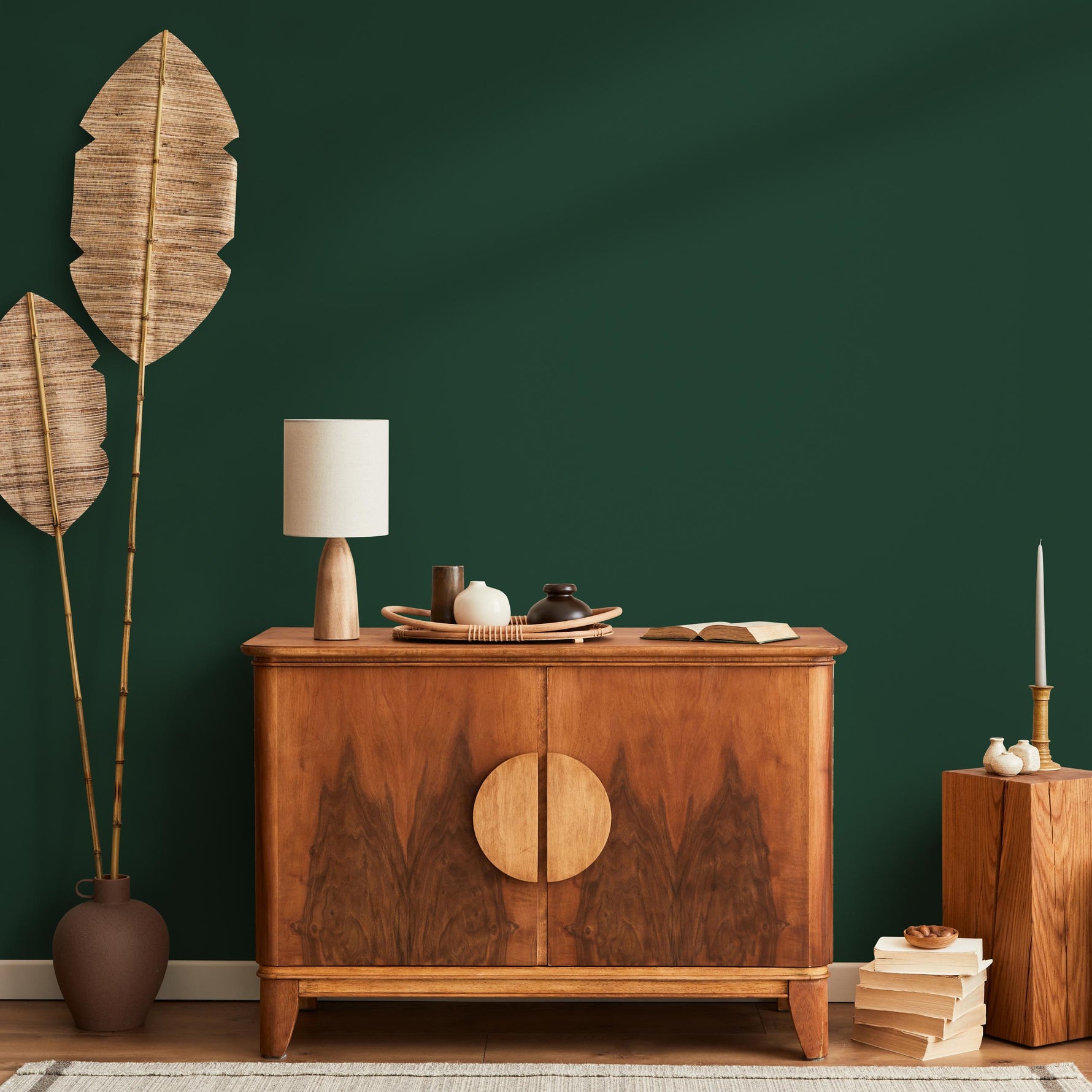 Cedar Green Wallpaper / Solid Color / Available in Dark Pine and Evergreen - E197