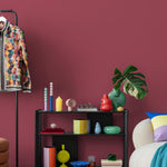 Pomegranate Dust Wallpaper / Solid Color / Available in Dusty Rose and Brick Red - E209