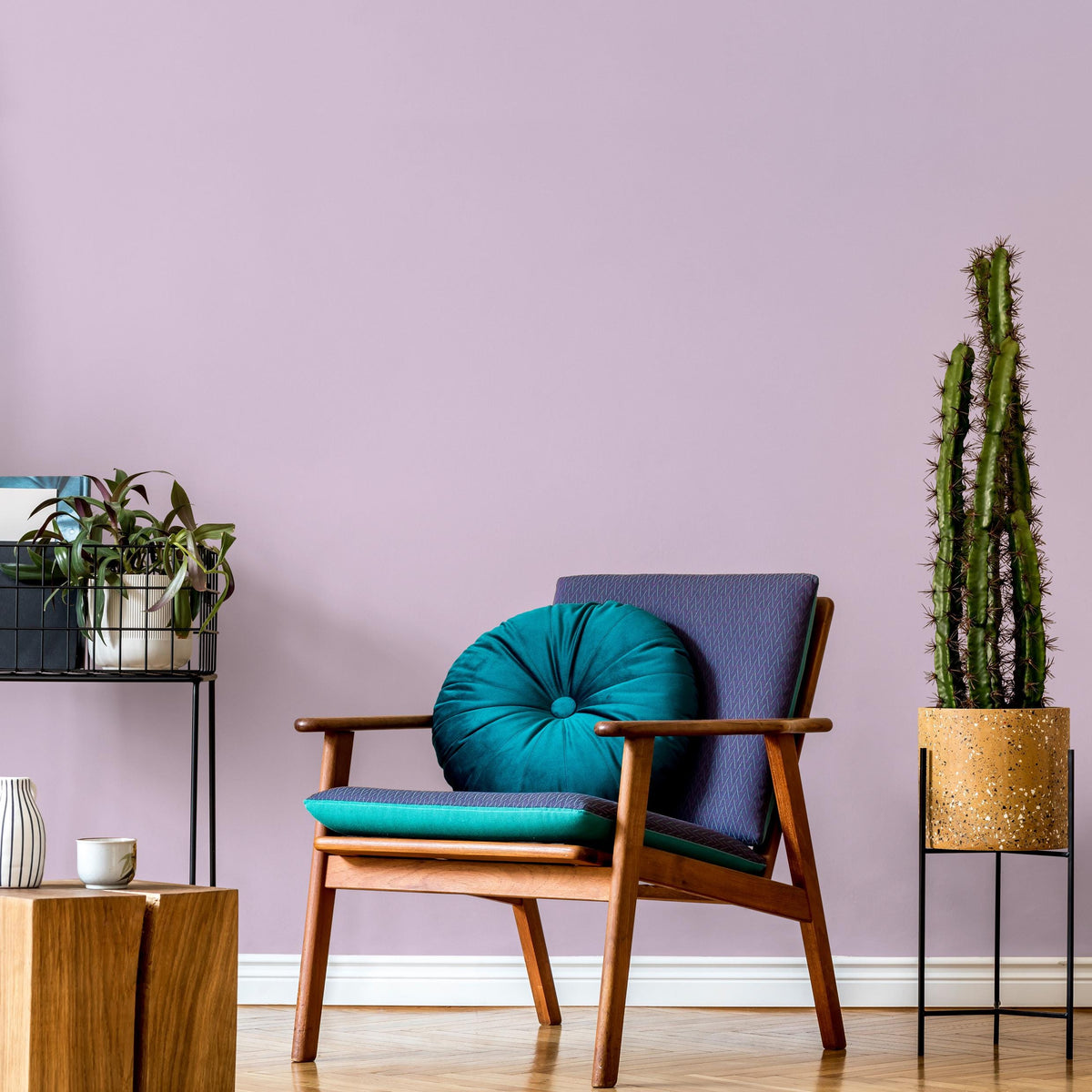 Orchid Blush Wallpaper / Solid Color / A Minimalist Design in Soft Mauve and Lavender - E222