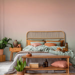 Ombre Wallpaper with a Soft Blend in Dusty Rose and Sage Green - E249