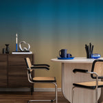 Ombre Wallpaper with a Sunset Gradient in Teal and Tan - E257