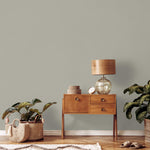 Pale Stone Green Wallpaper / Solid Color / A Minimalist and Modern Design in an Earthy Sage Green - E238