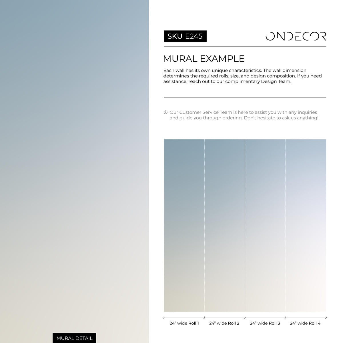 Abstract Wallpaper with Wavy Lines and Organic Shapes in Turquoise and Blue - E245