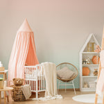 Mid Century Modern Wallpaper with Whimsical Abstract Shapes in Turquoise and Deep Blue - E247