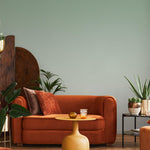 Solid Color Wallpaper with a Muted Finish in Sage Green - E251