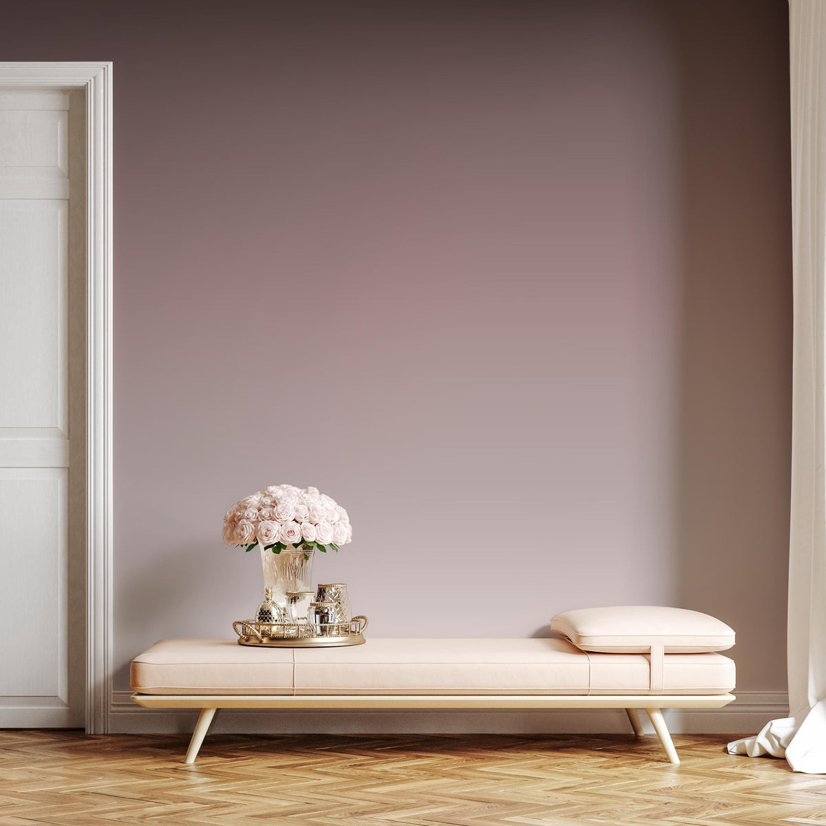Solid Color Wallpaper with a Subtle Texture in Mauve and Pink - E269