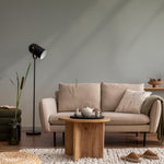 Abstract Wallpaper with Whimsical Wavy Shapes in Turquoise and Blue - E274