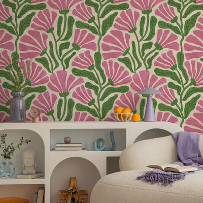 Folk Art Peel And Stick Wallpaper
