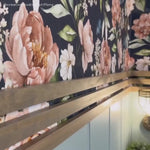 Peach Blush Wallpaper / Solid Color / A Minimalist Design in Soft Apricot and Light Coral - E212