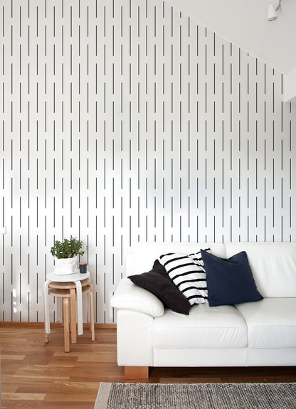 Removable Wallpaper, Scandinavian Wallpaper, Temporary Wallpaper, Minimalistic Lines Wallpaper, Peel and Stick Wallpaper, Wall Paper - B108