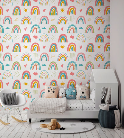 Removable Wallpaper Wallpaper Temporary Wallpaper Peel and Stick Wallpaper Colorful Wall Paper - B487
